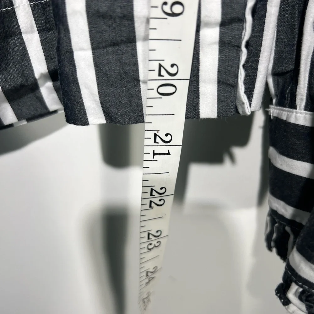 J. Crew Striped Off the Shoulder Top Sz XXS